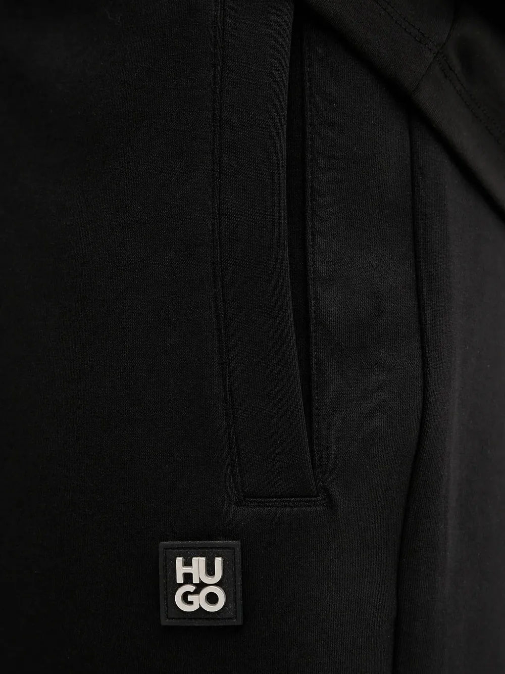 HUGO Joggingbroek met logopatch Zwart