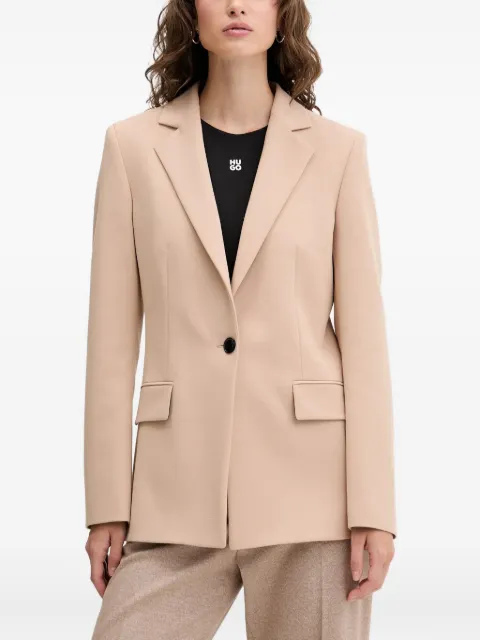 HUGO single-button notched-lapel blazer