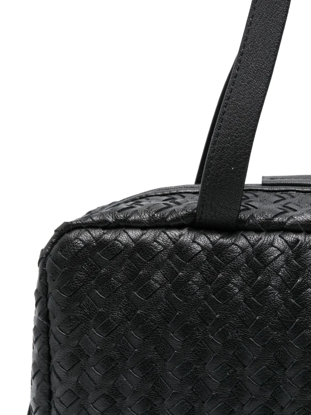 The Row Astra woven leather tote bag Zwart
