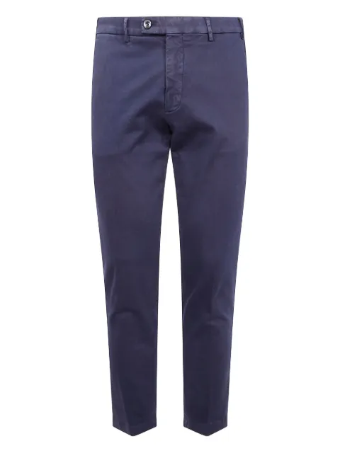 michael coal button-fly cotton trousers