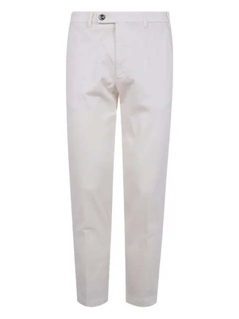 michael coal button-fly cotton trousers