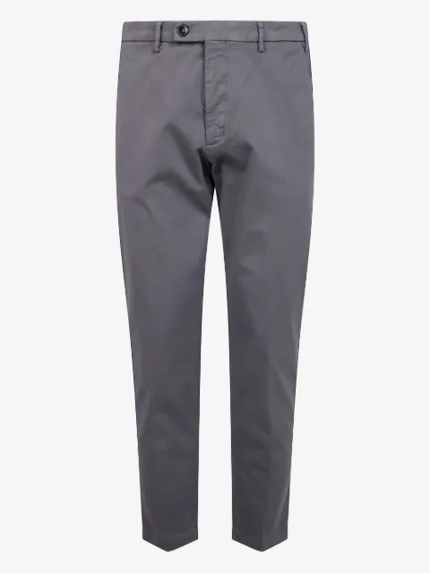 michael coal cotton twill trousers