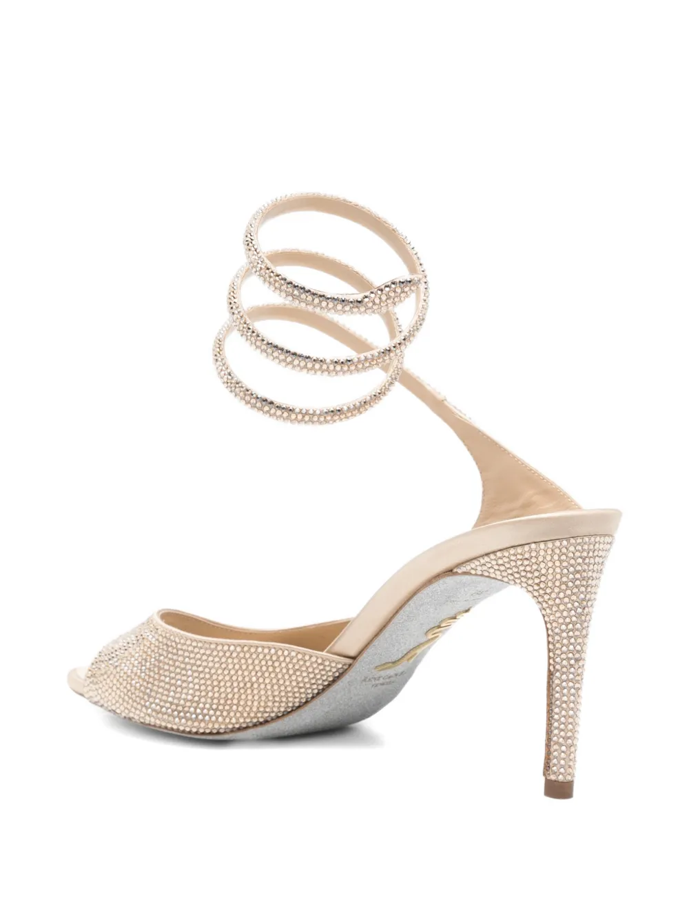 René Caovilla 80mm Audrey sandals Goud