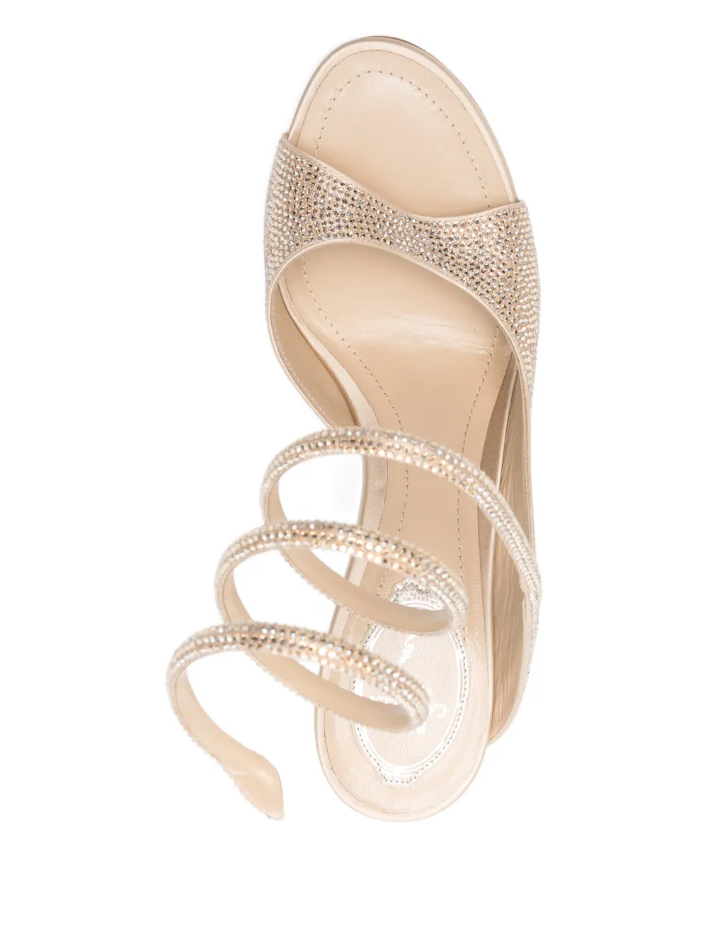 René Caovilla 80mm Audrey sandals Goud