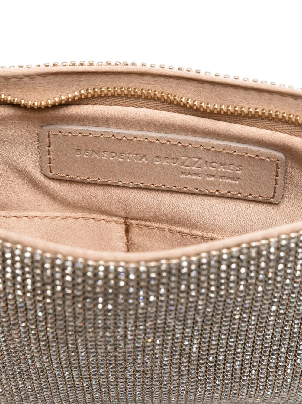 Benedetta Bruzziches La Petite Your Best Friend Clutch Bag In Gold