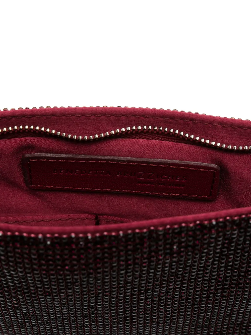 Benedetta Bruzziches La Petite Your Best Friend Clutch Bag In Red