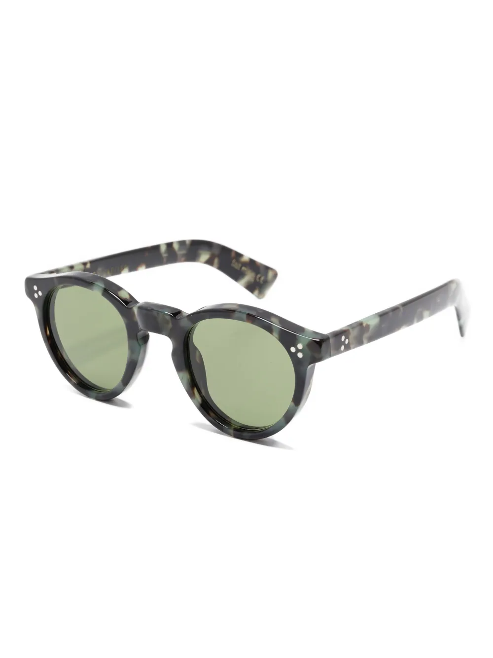 Lesca round-frame sunglasses - Blauw