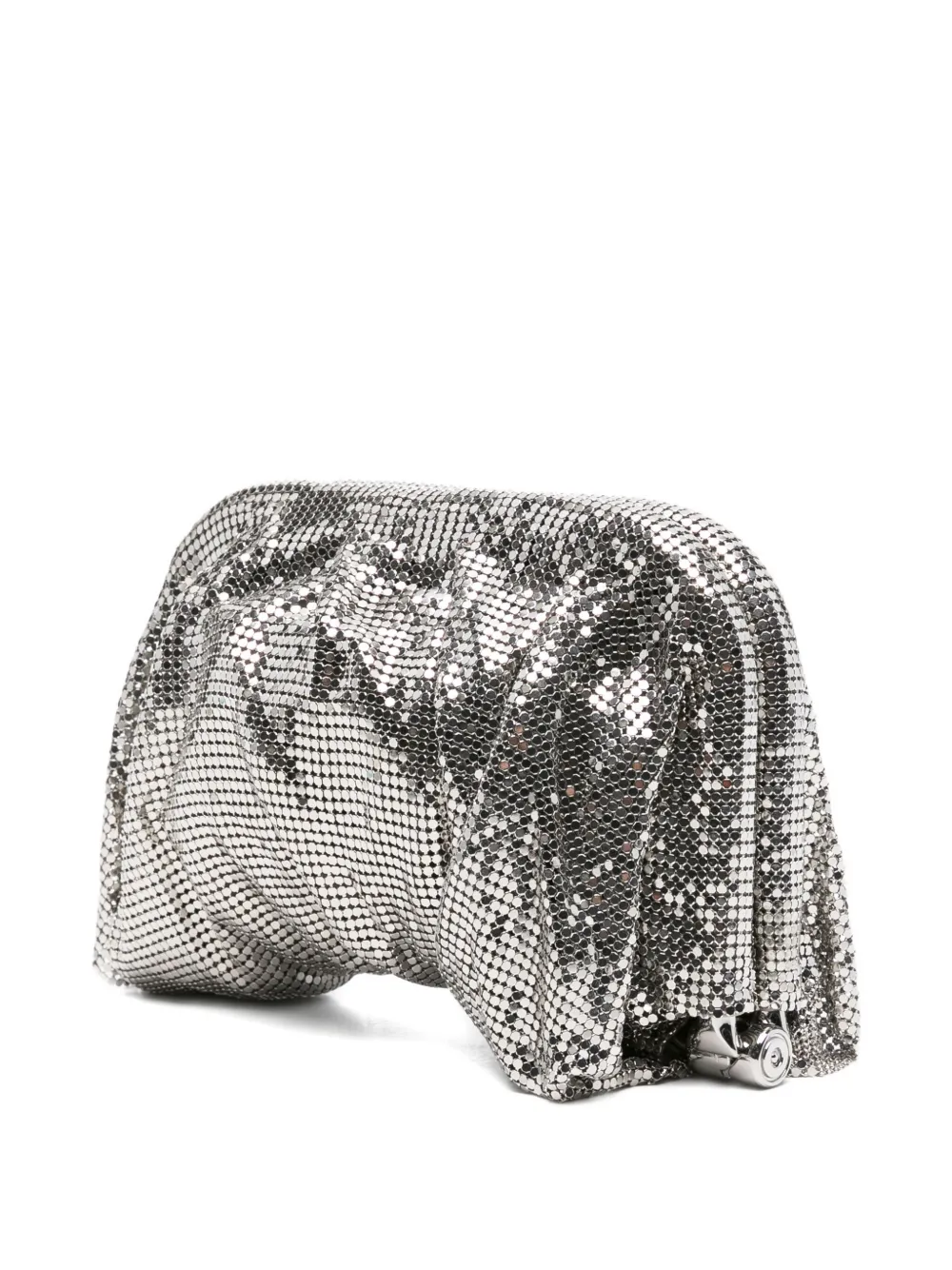 Benedetta Bruzziches Mini Chain-strap Clutch Bag In Silver