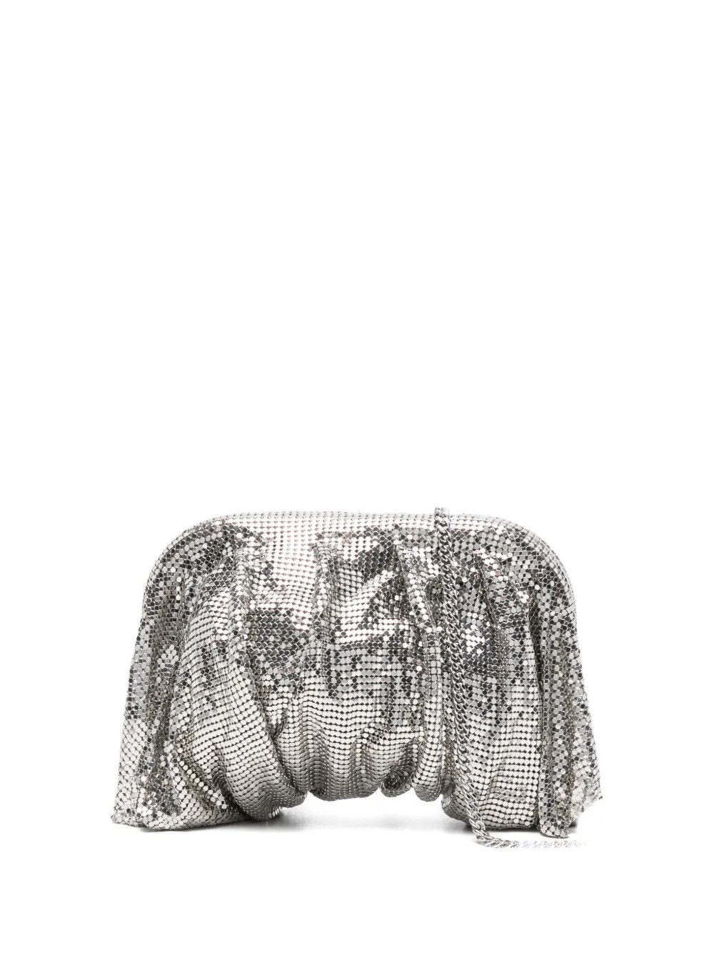 Benedetta Bruzziches Mini Chain-strap Clutch Bag In Silver