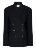 KHAITE Arnoll double-breasted coat - Black
