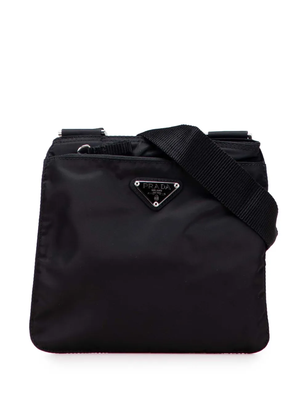 Prada Pre-Owned 2000-2013 Tessuto Zip Top crossbody bag - ブラック Prada Pre-Owned 2000-2013 Tessuto Zip Top crossbody bag - ブラック