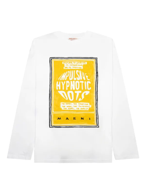Marni グラフィック ロングTシャツ | ホワイト | FARFETCH JP