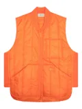 Advisory Board Crystals quilted puffer vest - Orange