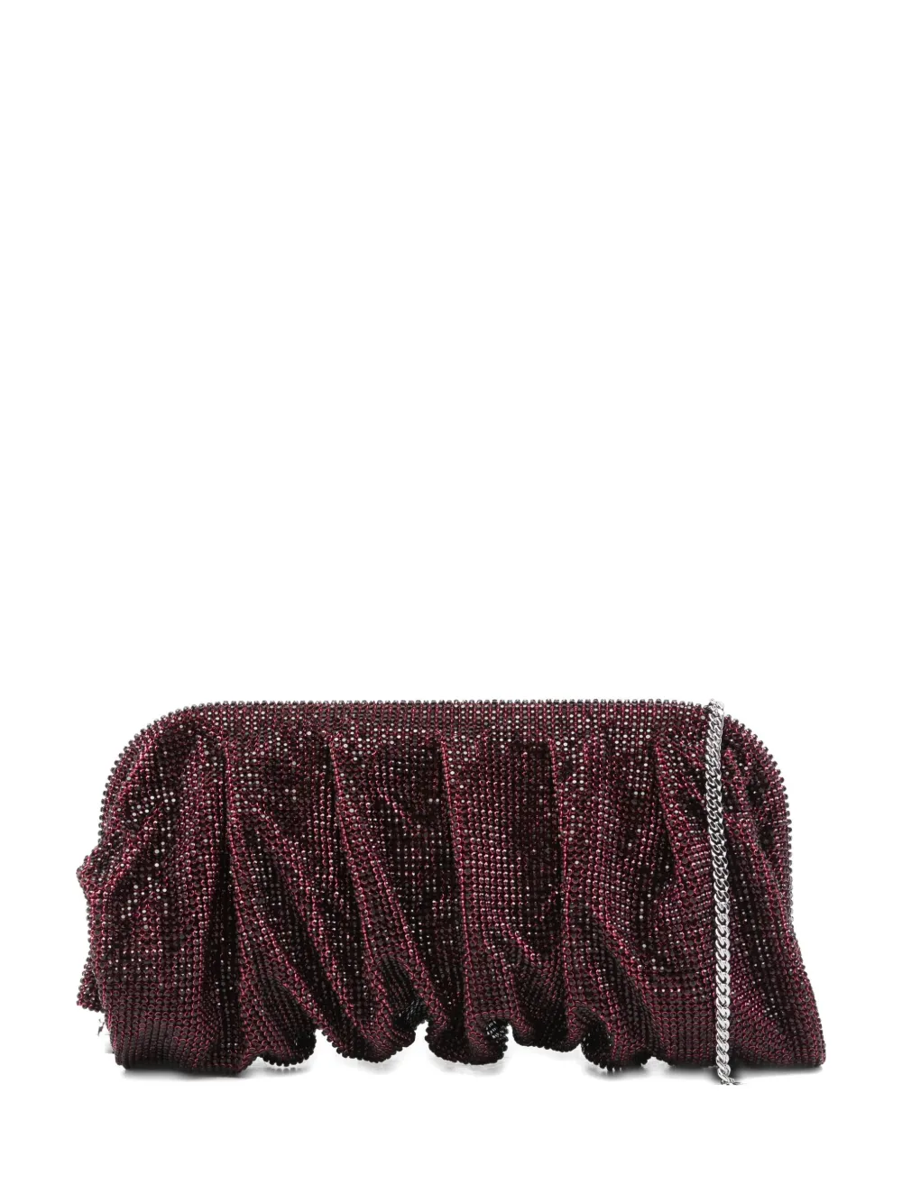 Benedetta Bruzziches Verfraaide gesmockte clutch Rood