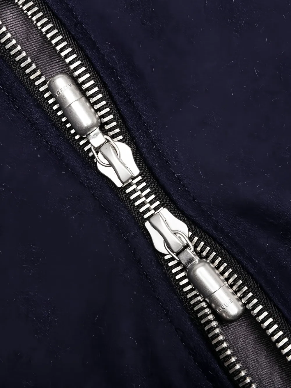 RHUDE Boys Signature bomberjack met universiteitsstreep Blauw