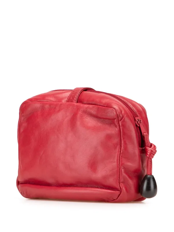 外観美品 LOEWE レザー　レッド　アナグラム　ショルダーバックロスボディ LOEWE（ロエベ） ショルダーバッグ f-23242 レッド アナグラム 美品