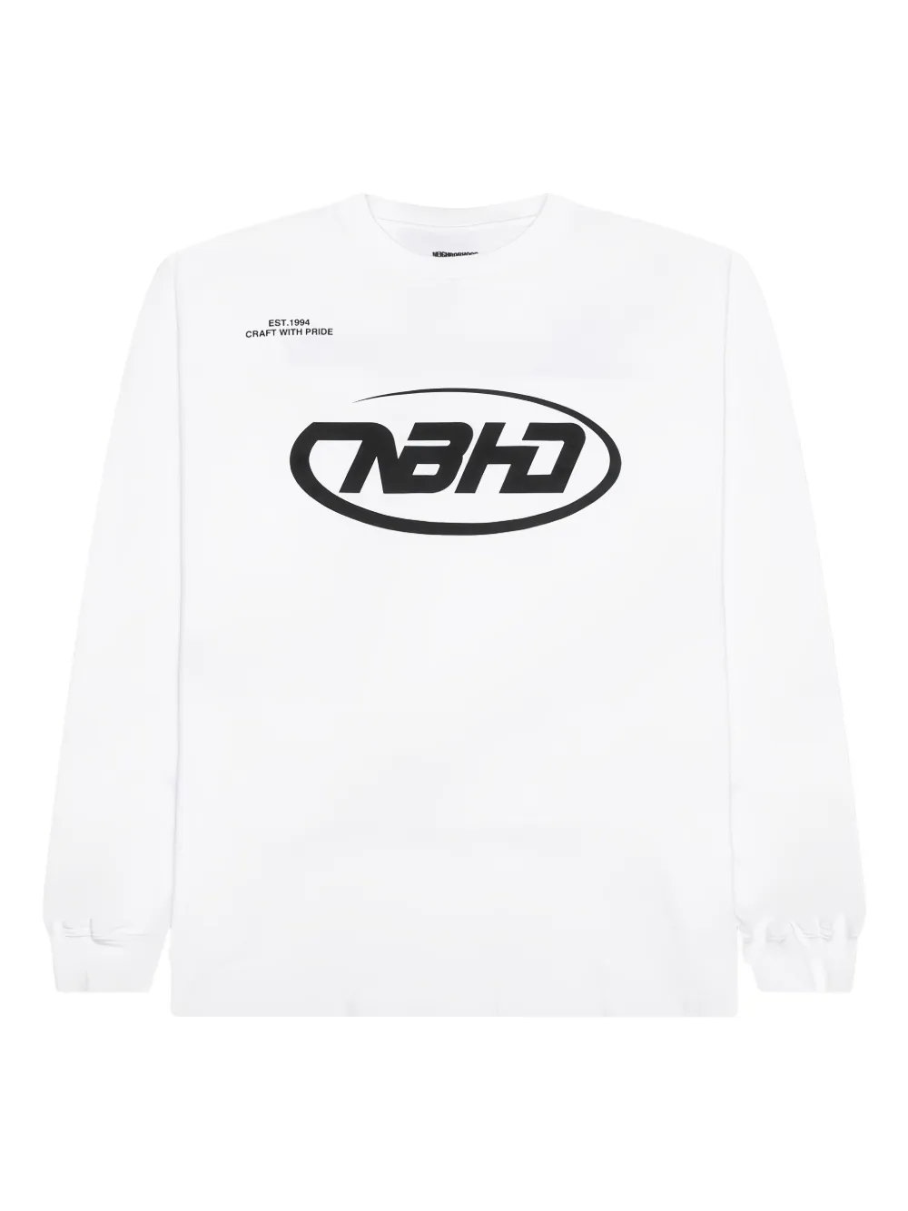 Neighborhood T-shirt met lange mouwen Wit