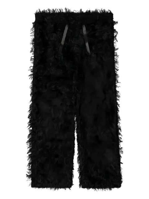 Needles textured ribbon-tie trousers