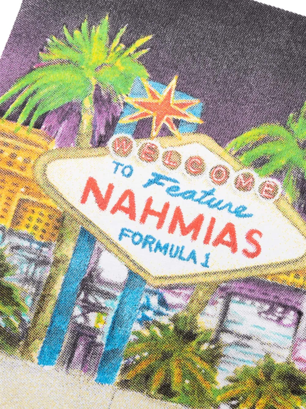 Nahmias x Feature Street Circuit grafisch T-shirt Wit