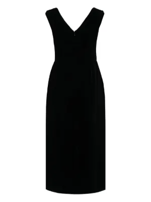 elegant prom nails for black dress BABARONI Black Prom Dress with Off the Shoulder Tiered Skirt and Slit main image 0