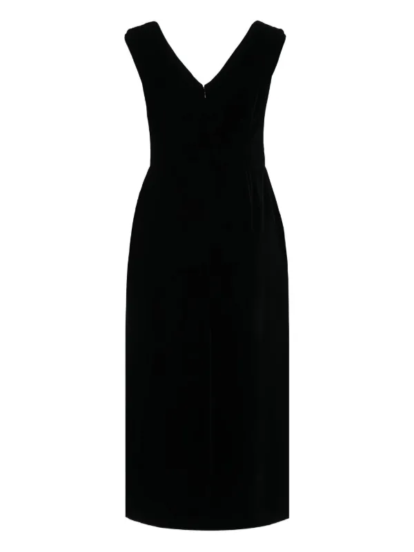 Prada Embroidered Velvet Dress | Black