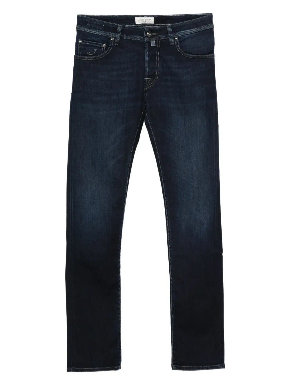 Jacob Cohën logo-plaque jeans - ブルー Jacob Cohën logo-plaque jeans - ブルー