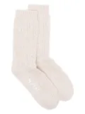 N.Peal Cable House socks - Neutrals