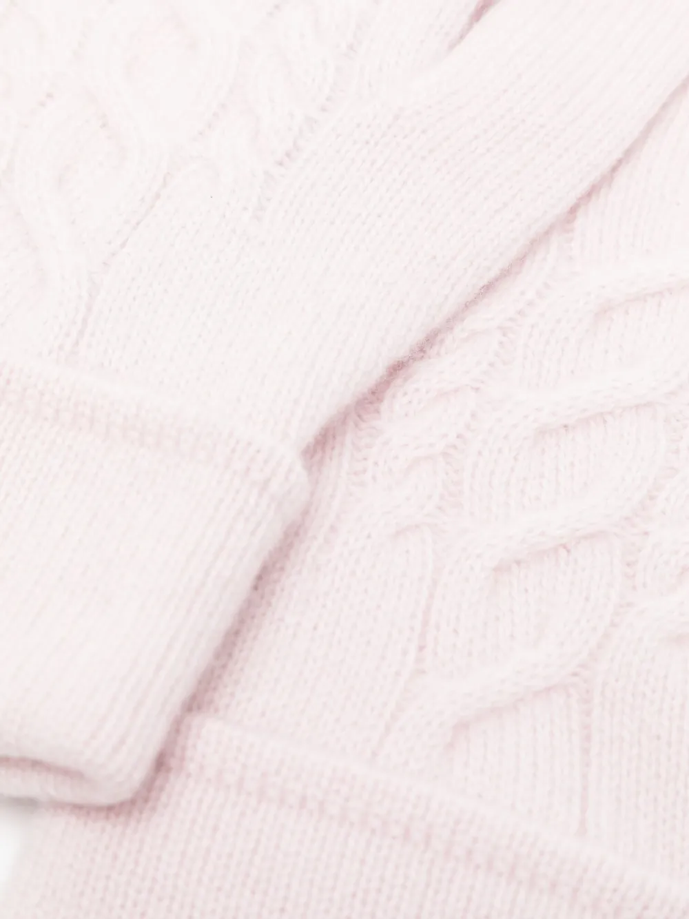 N.Peal Cable handschoenen - Roze