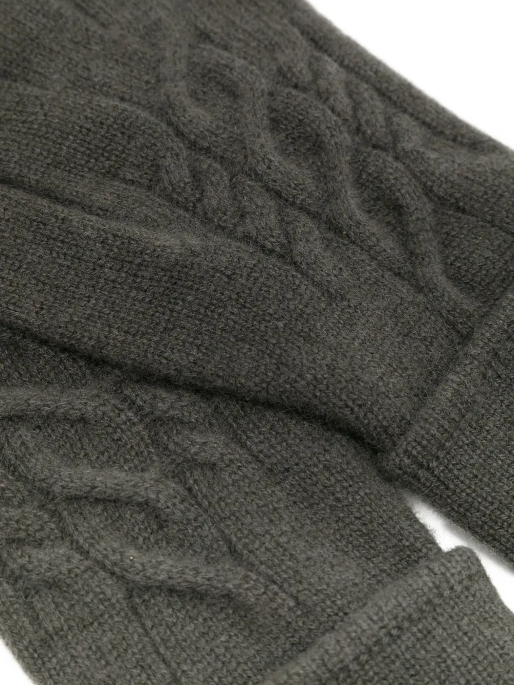N.Peal Cable handschoenen - Groen