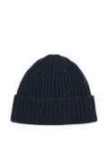 N.Peal cashmere ribbed beanie - Blue