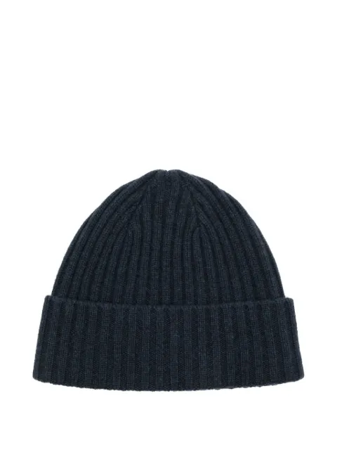 N.Peal cashmere ribbed beanie