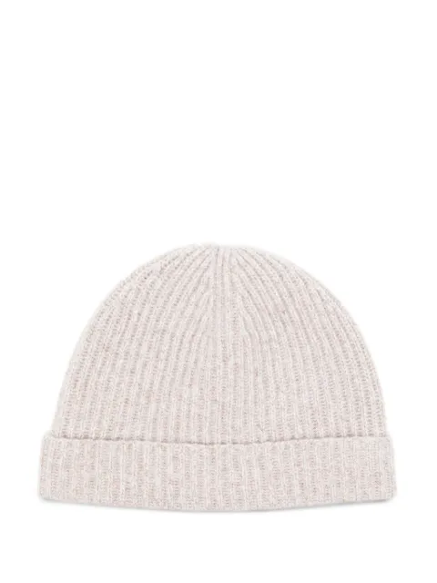 N.Peal cashmere ribbed hat