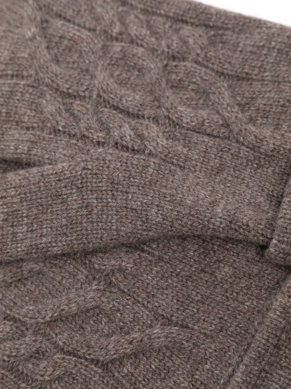 N.Peal Cable handschoenen - Bruin