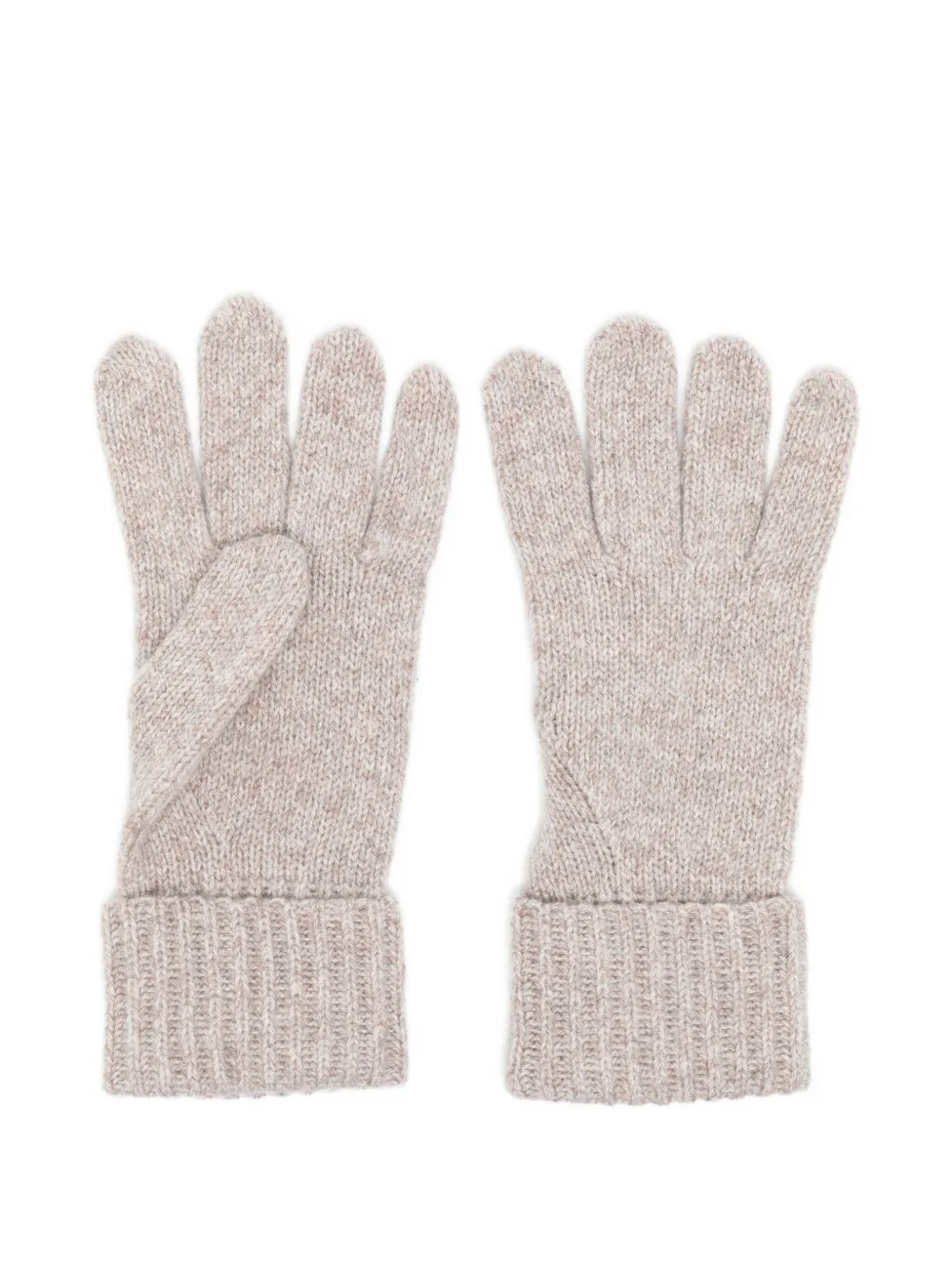 N.Peal cashmere ribbed gloves | Neutrals | Image 1