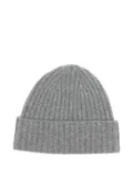 N.Peal chunky ribbed hat - Grey