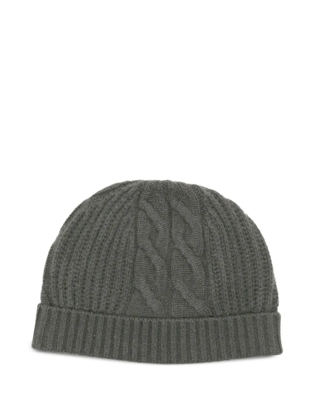 N.Peal cashmere cable-knit beanie | Green | Image 1