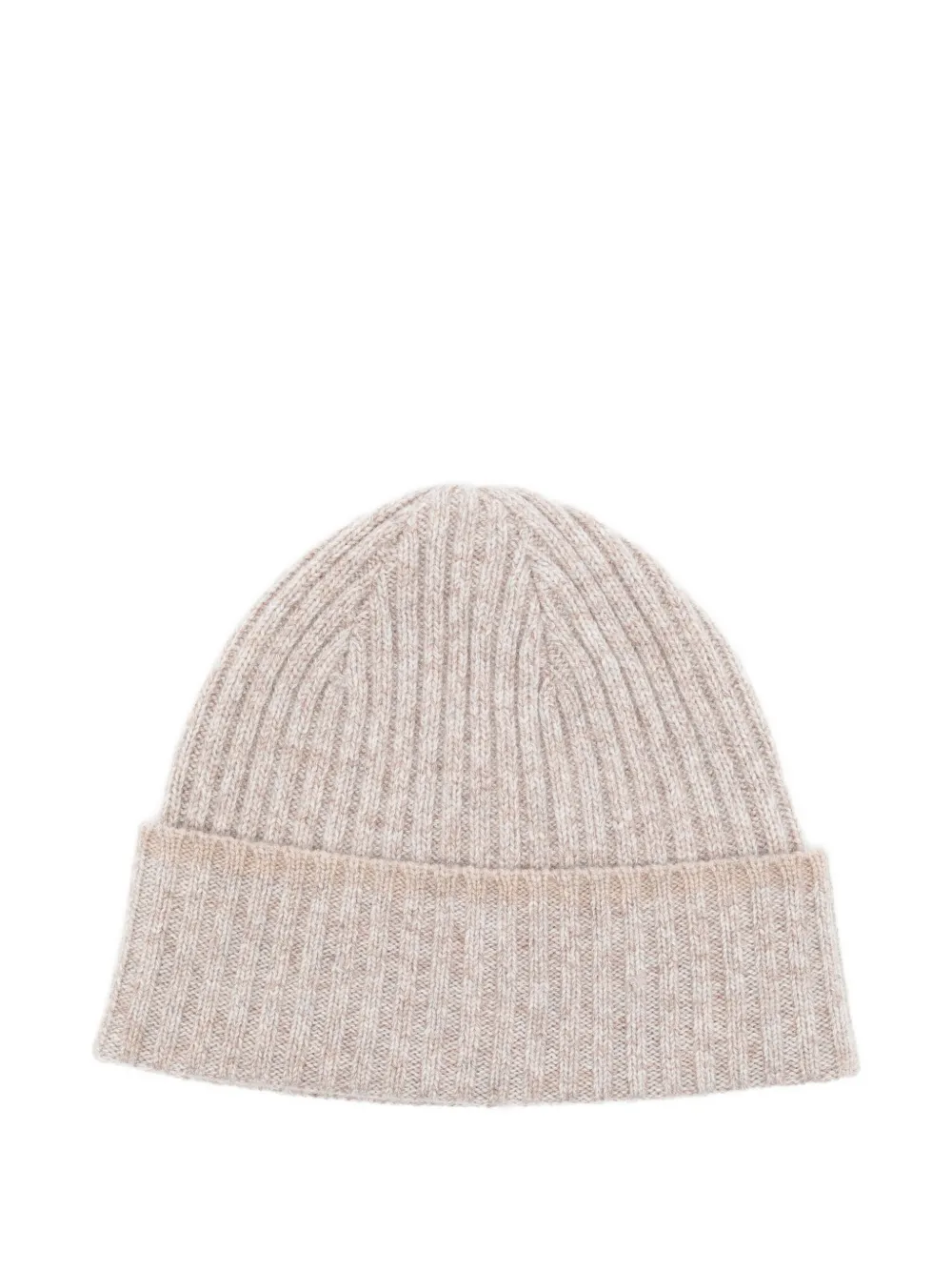 N.Peal contrast cashmere beanie | Neutrals | Image 1