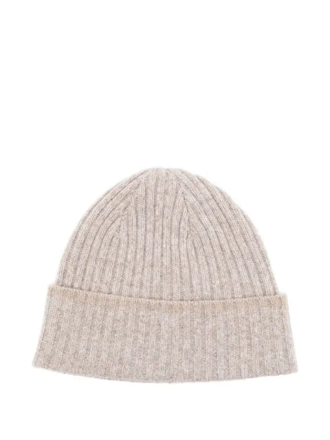 N.Peal gorro de cachemira con contraste