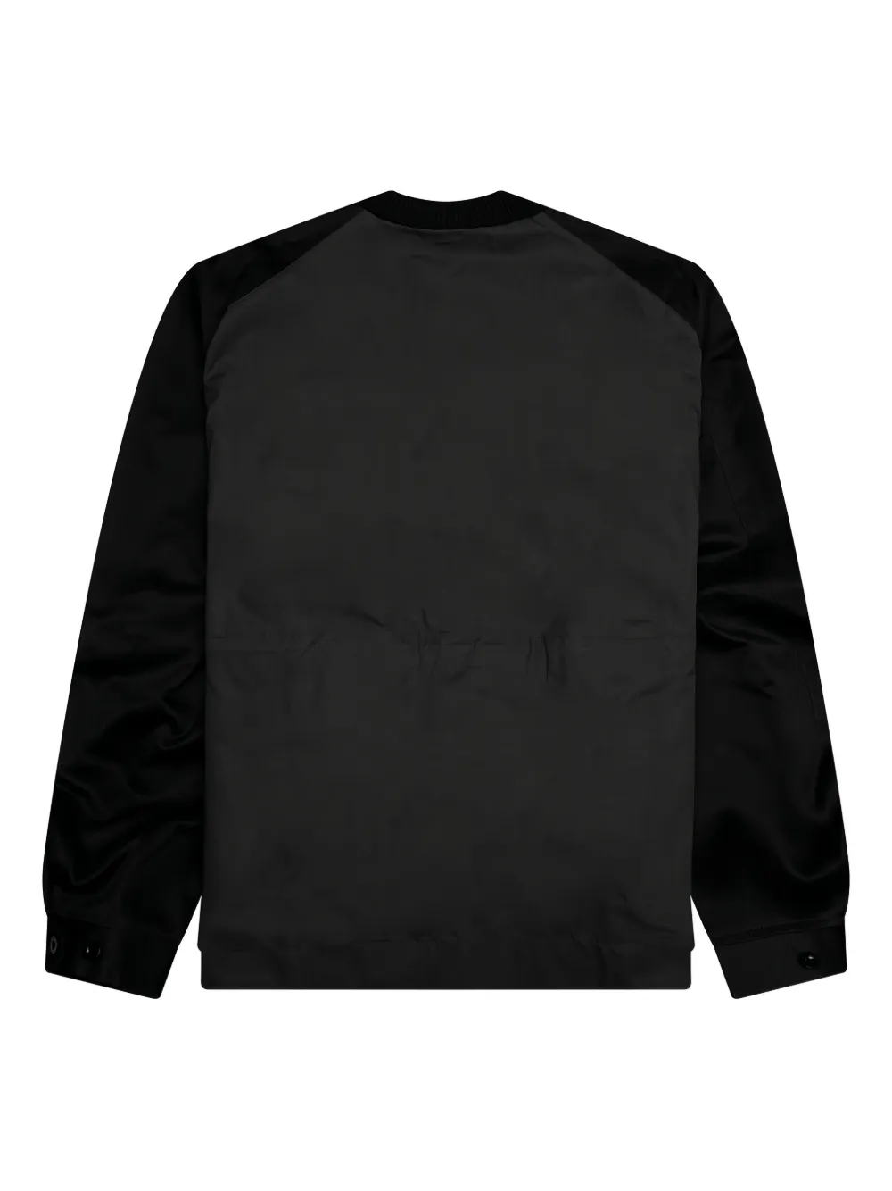 sacai panelled-design sweater Zwart