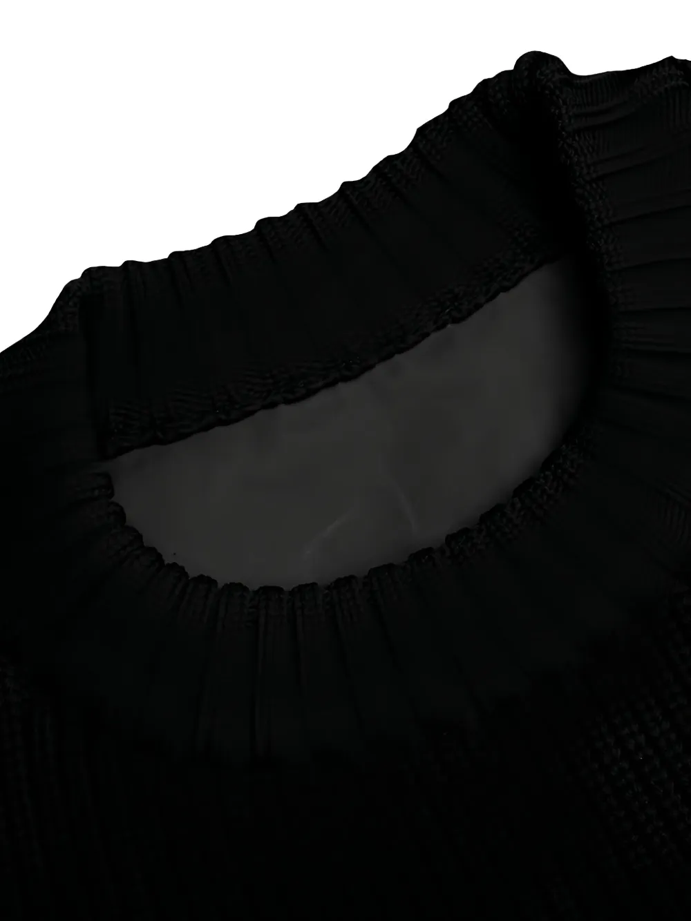sacai panelled-design sweater Zwart