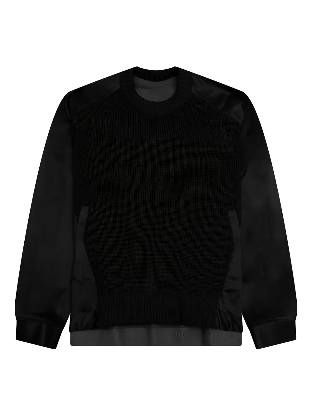 sacai パネルデザイン セーター - ブラック sacai パネルデザイン セーター - ブラック