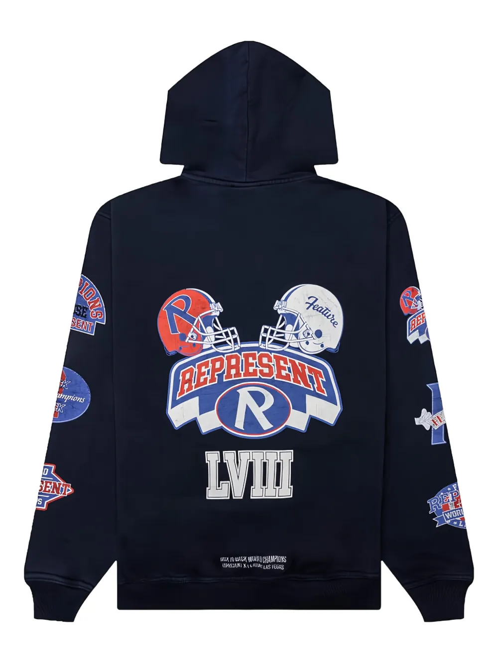Represent Katoenen hoodie Blauw
