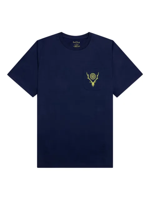 SOUTH2 WEST8 deer-skull pocket T-shirt