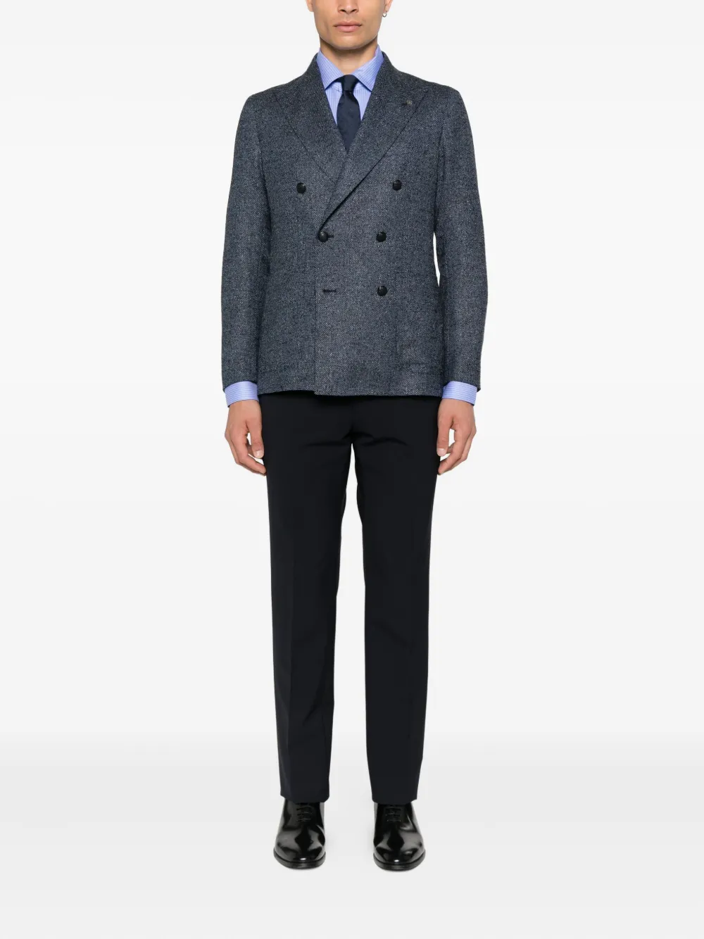 Tagliatore Blazer met dubbele rij knopen Blauw