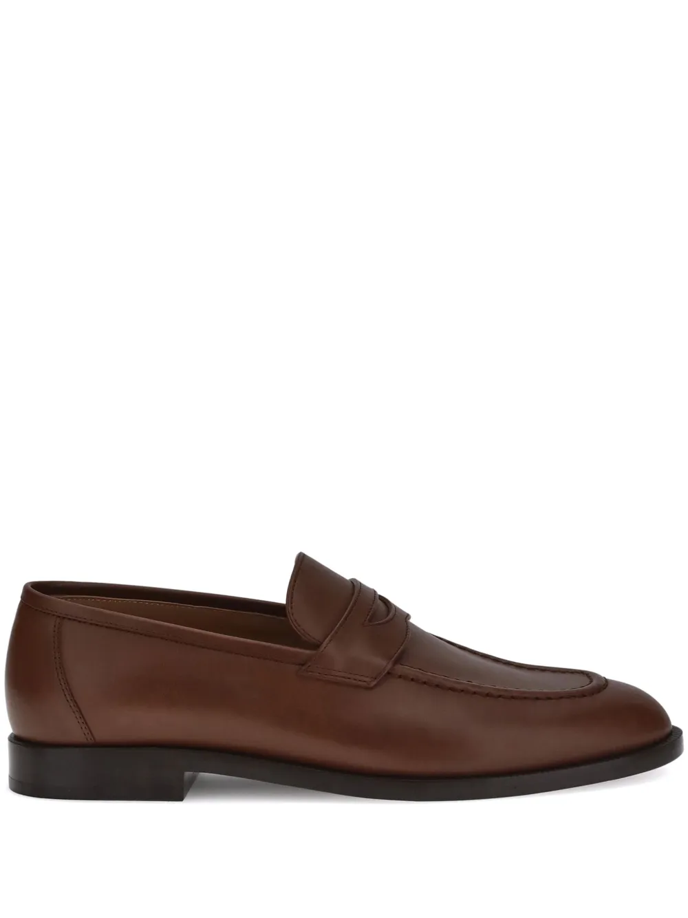 Loro Piana moccasin-stitched loafers Brown