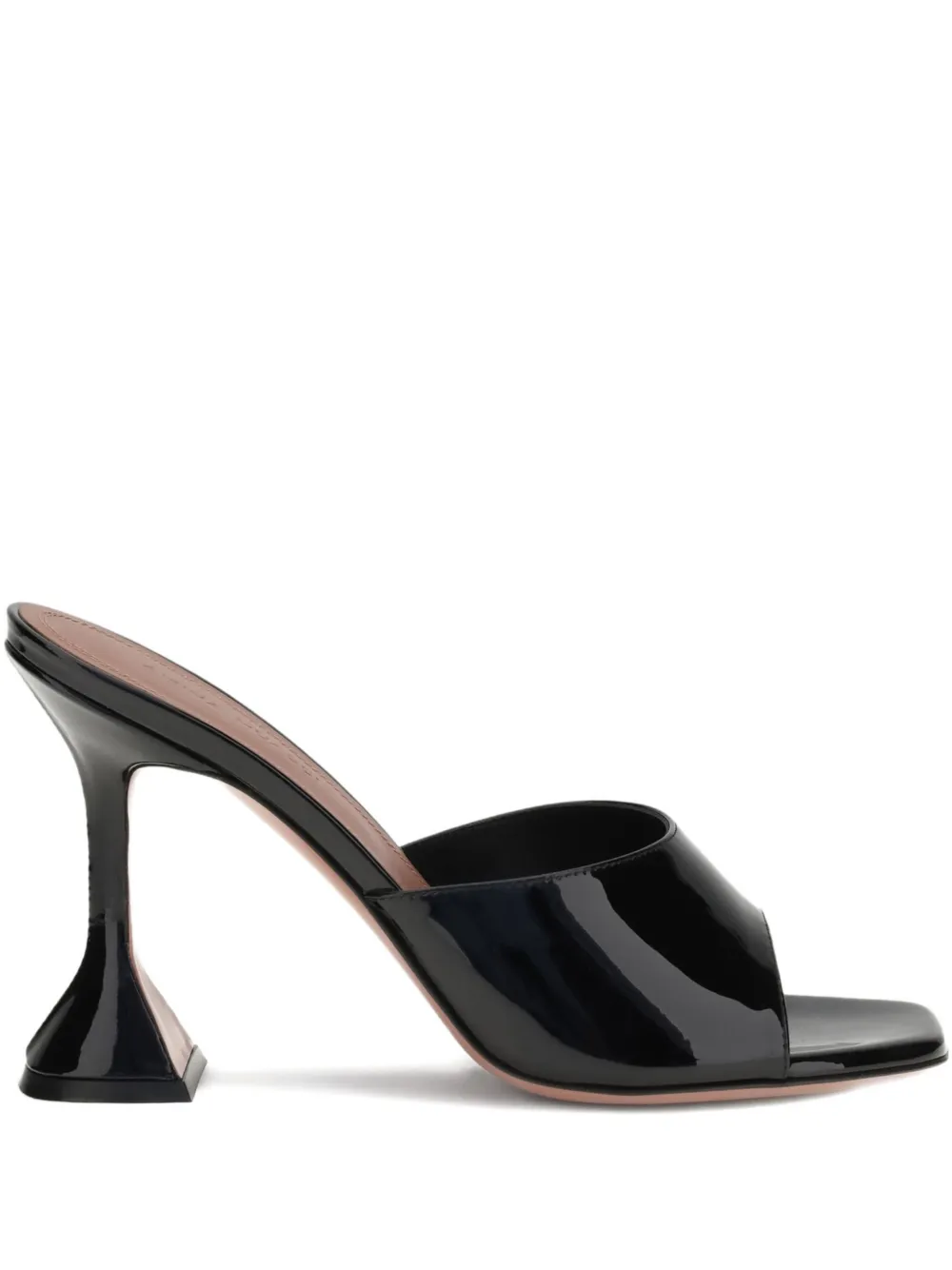 Amina Muaddi 95mm Lupita open-toe sandals Black