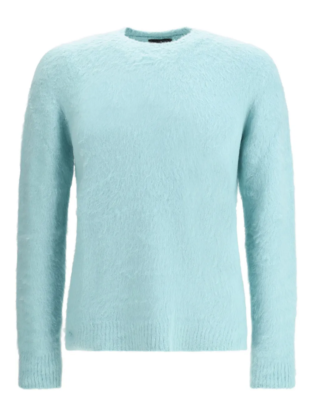 brushed crew-neck sweater