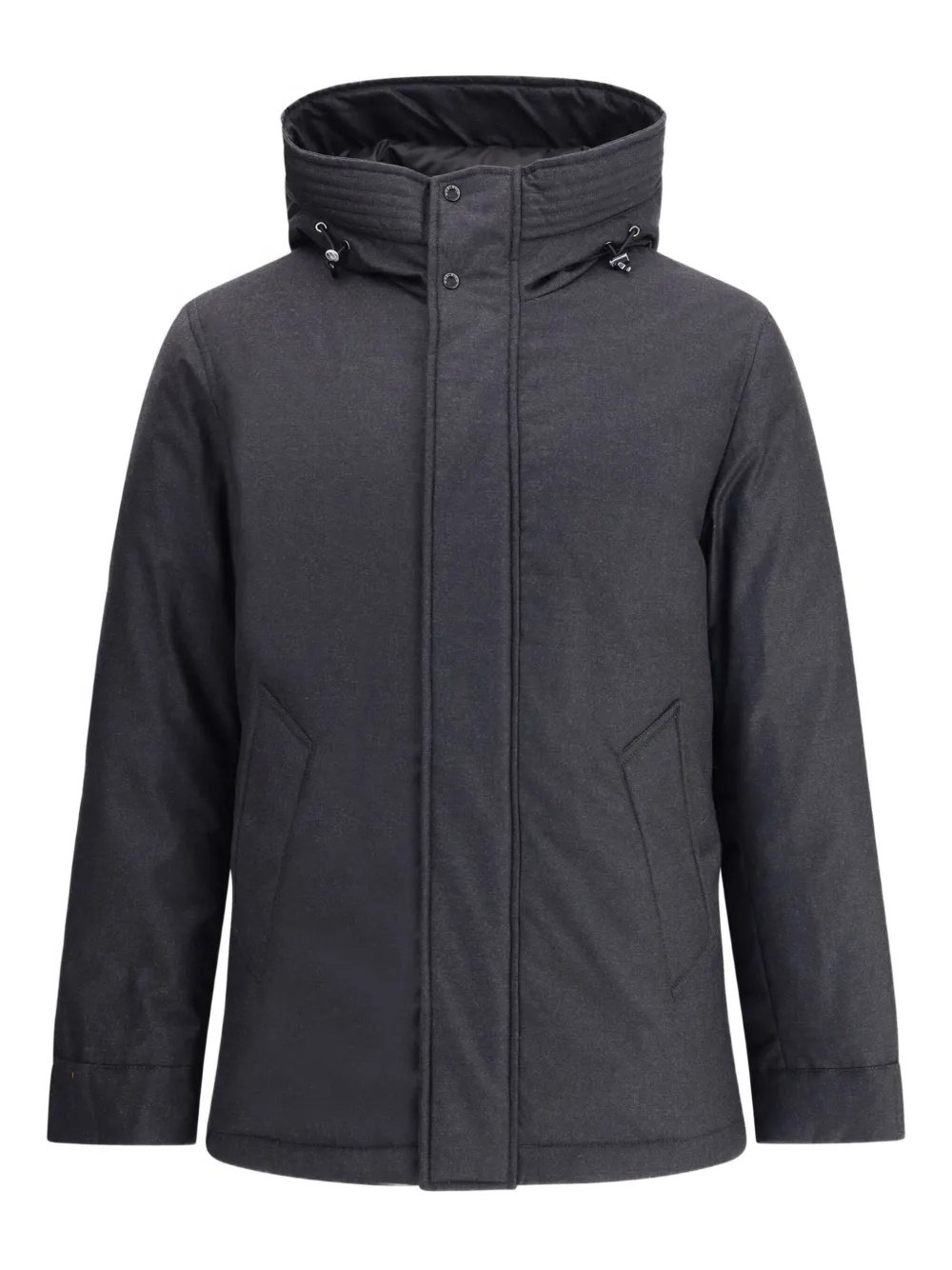 Woolrich Donsjack met trekkoord en capuchon Zwart