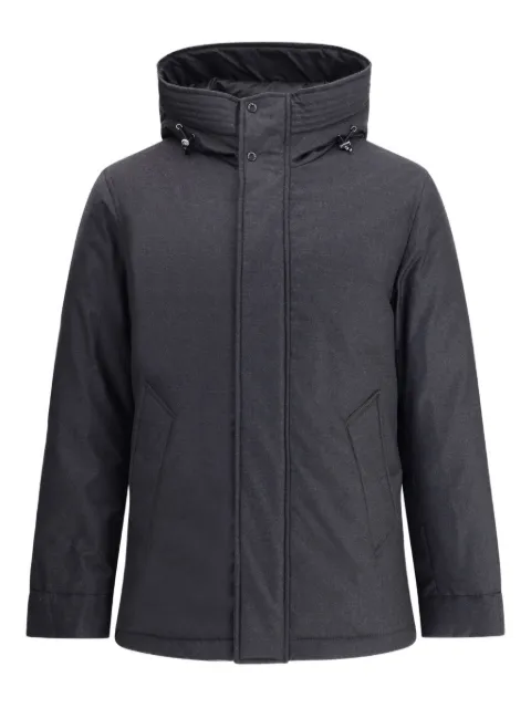 Woolrich drawstring-hood down jacket