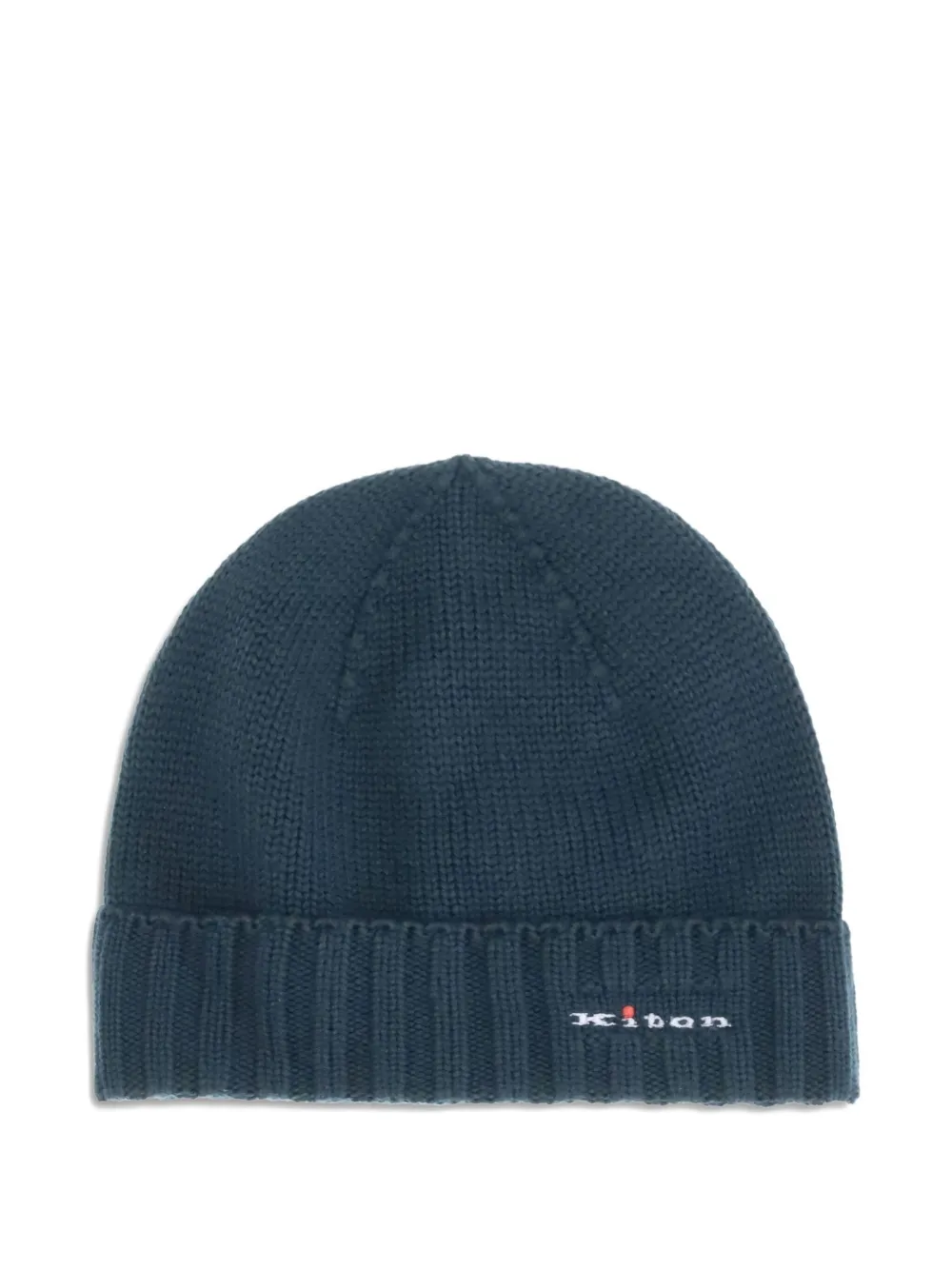 Kiton Ribgebreide hoed Groen